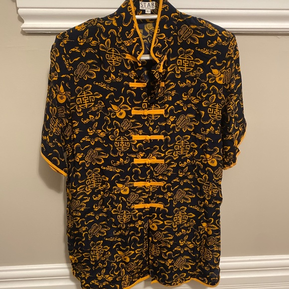 Men's SILK Shirt Vintage Coat Hanbok Top Traditional Chinese Clothing Tang Suit - Picture 1 of 4